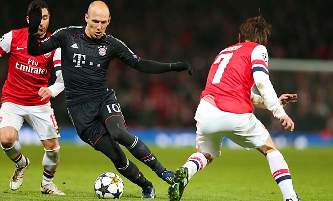 SOCCER: FEB 19 Champions League - Bayern Munich at Arsenal
